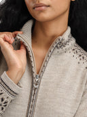 Dale Of Norway W 140TH ANNIVERSARY FEM JACKET Sand Coffee Mountainstone XL - PeakStyle