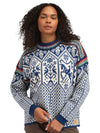 Dale Of Norway W 1994 FEM SWEATER Índigo Blanco roto Mostaza XL - PeakStyle