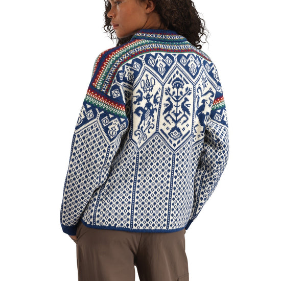 Dale Of Norway W 1994 FEM SWEATER Índigo Blanco roto Mostaza XL - PeakStyle