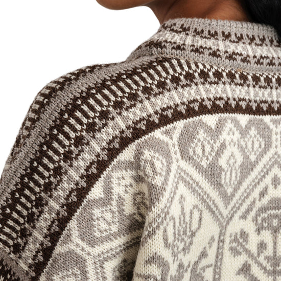 Dale Of Norway W 1994 FEM SWEATER Vanillasugar Naturalwhite Coff XL - PeakStyle