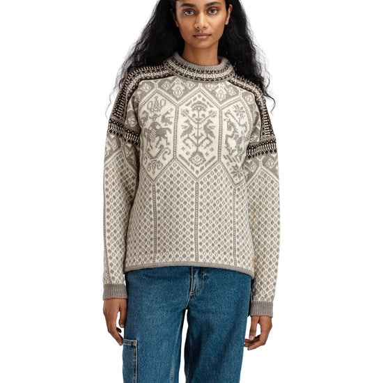 Dale Of Norway W 1994 FEM SWEATER Vanillasugar Naturalwhite Coff XL - PeakStyle