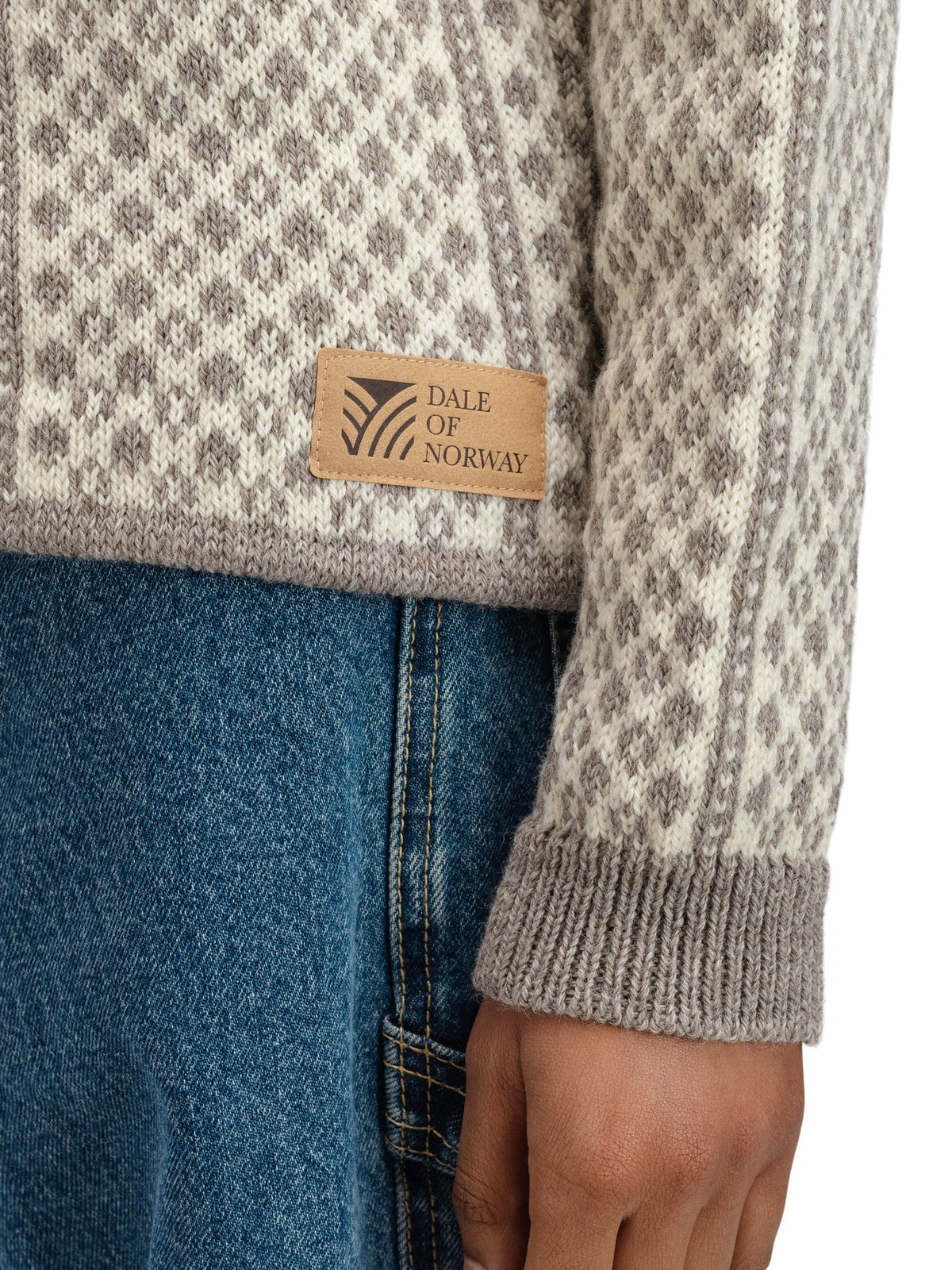 Dale Of Norway W 1994 FEM SWEATER Vanillasugar Naturalwhite Coff XL - PeakStyle