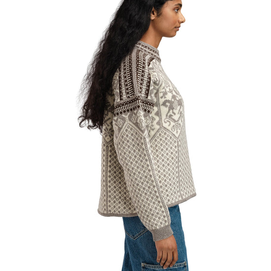 Dale Of Norway W 1994 FEM SWEATER Vanillasugar Naturalwhite Coff XL - PeakStyle