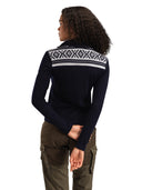 Dale Of Norway W CORTINA BASIC FEM SWEATER Navy Offwhite XL - PeakStyle
