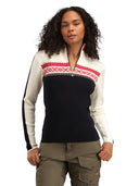 Dale Of Norway W DYSTINGEN FEM SWEATER Nero Bianco sporco Lampone XL - PeakStyle