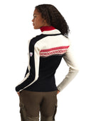 Dale Of Norway W DYSTINGEN FEM SWEATER Nero Bianco sporco Lampone XL - PeakStyle