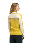 Dale Of Norway W DYSTINGEN FEM SWEATER Sweethoney Offwhite Mustard XL - PeakStyle