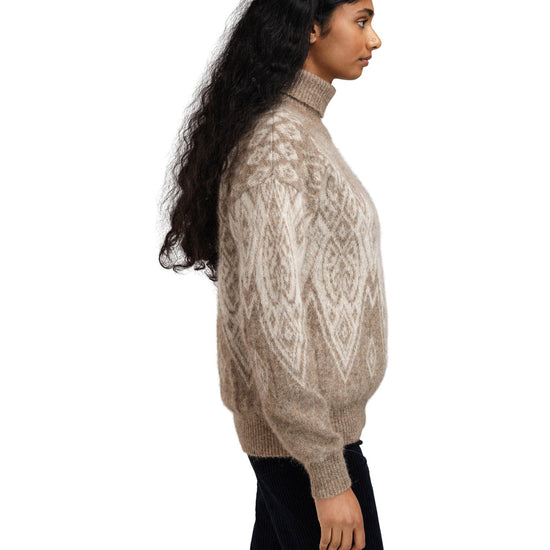 Jersey Dale Of Norway W FALUN ALPA FEMININE Natural Beige Offwhite XL - PeakStyle