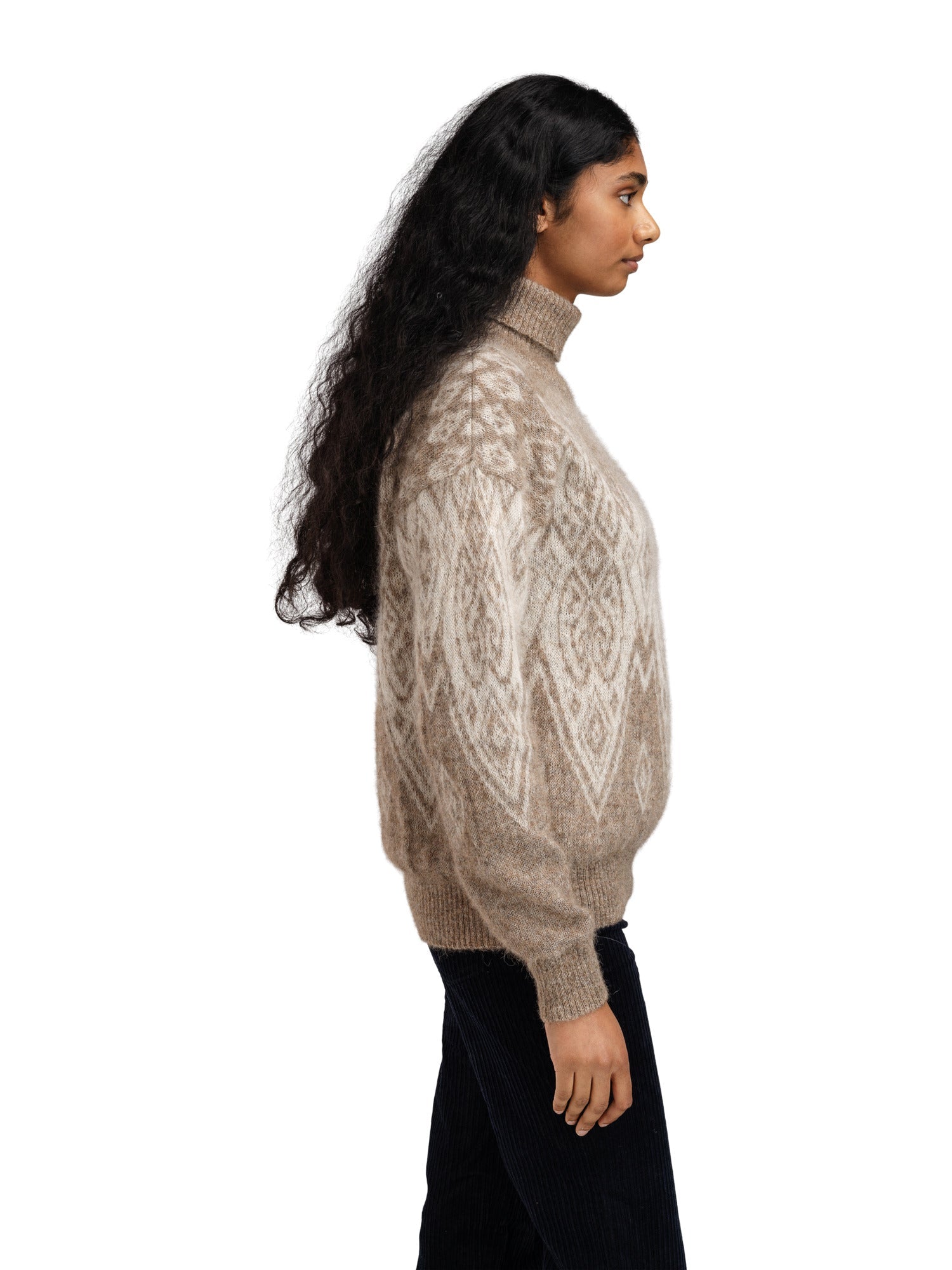 Jersey Dale Of Norway W FALUN ALPA FEMININE Natural Beige Offwhite XL - PeakStyle