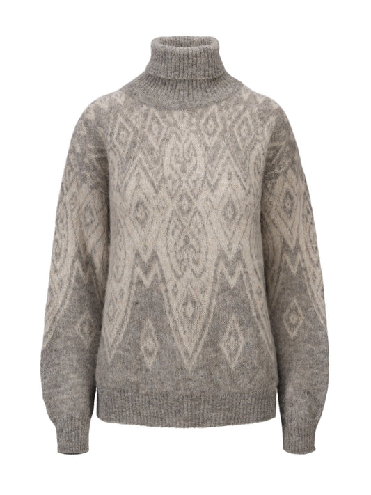 Dale Of Norway W FALUN ALPA MAGLIONE DA DONNA Lightcharcoal  Offwhite XS - PeakStyle