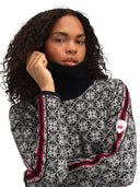 Dale Of Norway W FIRDA FEM SWEATER Nero Offwhite XL - PeakStyle