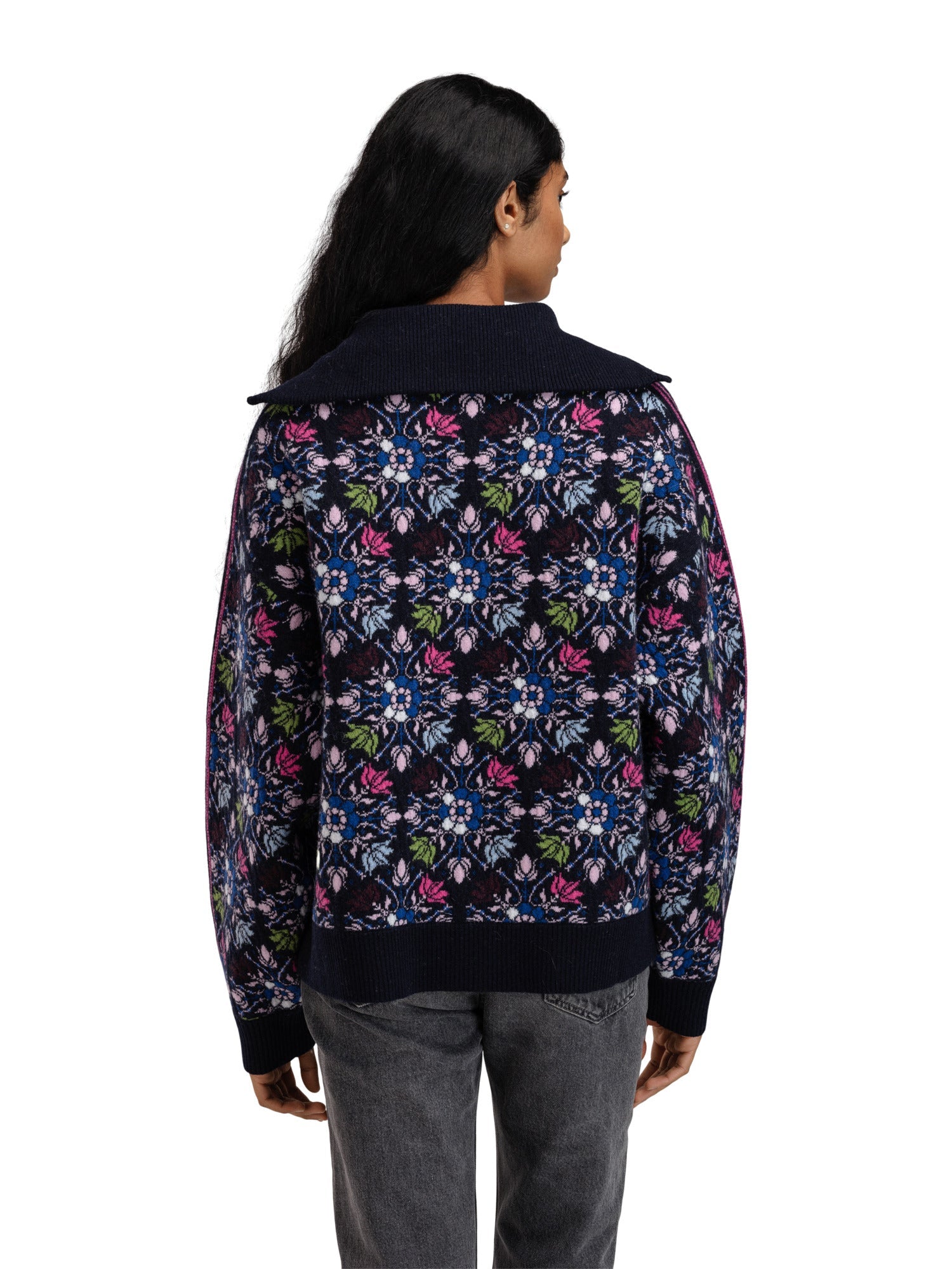 Jersey femenino Dale Of Norway W FJÆRE Navy Ultra Marine Pink XL - PeakStyle