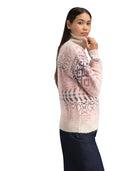 Dale Of Norway W HIGHLAND FEMININE SWEATER Bianco sporco  Rosa sfumato XL - PeakStyle