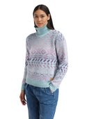 Dale Of Norway W HIGHLAND FEMININE SWEATER Blu mare Rosa sfumato XL - PeakStyle