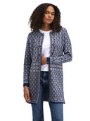 Dale Of Norway W INGEBORG FEM JACKET Electricstorm Blanc cassé Bleu XL - PeakStyle