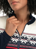 Dale Of Norway W LIBERG FEM JACKET Marine Offwhite Raspberry XL - PeakStyle