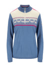Dale Of Norway W LIBERG FEM SWEATER Blueshadow Allium Offwhite L - PeakStyle