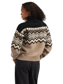 Dale Of Norway W RANDABERG FEM SWEATER Marrone Melanconico Nero Bianco sporco XL - PeakStyle