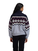 Dale Of Norway W RANDABERG FEM SWEATER Azzurro Mel. Navy Wine XL - PeakStyle