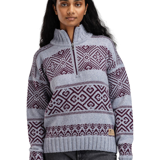 Jersey Dale Of Norway W RASLETIND FEM azul claro Mel Wine XL - PeakStyle