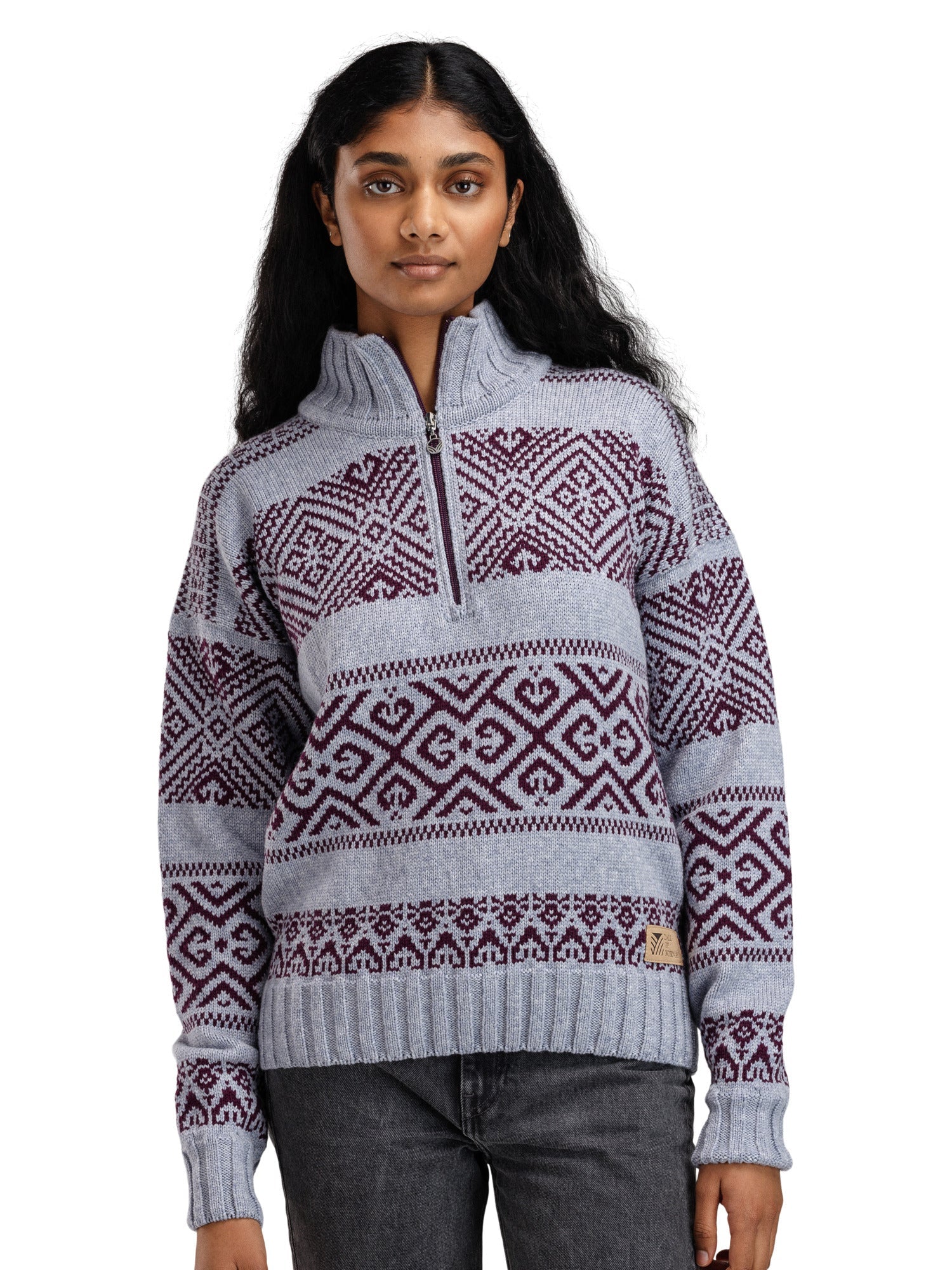 Jersey Dale Of Norway W RASLETIND FEM azul claro Mel Wine XL - PeakStyle