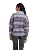 Dale Of Norway W RASLETIND FEM SWEATER Azzurro Mel Wine XL - PeakStyle
