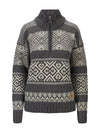 Dale Of Norway W RASLETIND FEM SWEATER Darkcharcoal Offwhite XL - PeakStyle