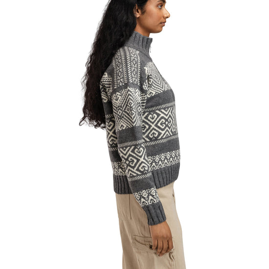 Dale Of Norway W RASLETIND FEM SWEATER Darkcharcoal Offwhite XL - PeakStyle