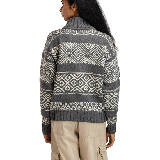 Dale Of Norway W RASLETIND FEM SWEATER Darkcharcoal Offwhite XL - PeakStyle