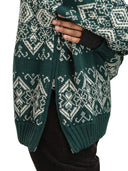 Dale Of Norway W ROSET FEM. WP SWEATER Pinegreen Offwhite XL - PeakStyle