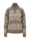 Dale Of Norway W ROSET FEM. WP SWEATER Mountainstone Offwhite XL - PeakStyle
