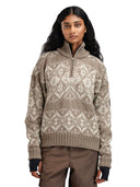 Dale Of Norway W ROSET FEM. WP SWEATER Mountainstone Offwhite XL - PeakStyle