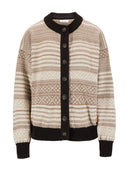 Dale Of Norway W SKARPØY FEM CARDIGAN Zand Mountainstone Coffee XL - PeakStyle