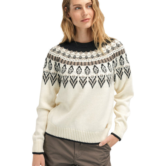 Dale Of Norway W SULA FEM SWEATER Blanco roto Café Arena XL - PeakStyle