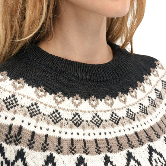 Dale Of Norway W SULA FEM SWEATER Blanco roto Café Arena XL - PeakStyle