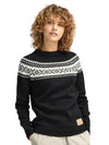 Dale Of Norway W VÅGSØY FEMININE SWEATER Noir Blanc cassé XL - PeakStyle