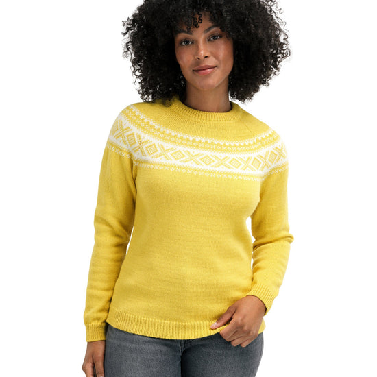 Dale Of Norway W VÅGSØY FEMININE SWEATER Sweethoney Offwhite XL - PeakStyle