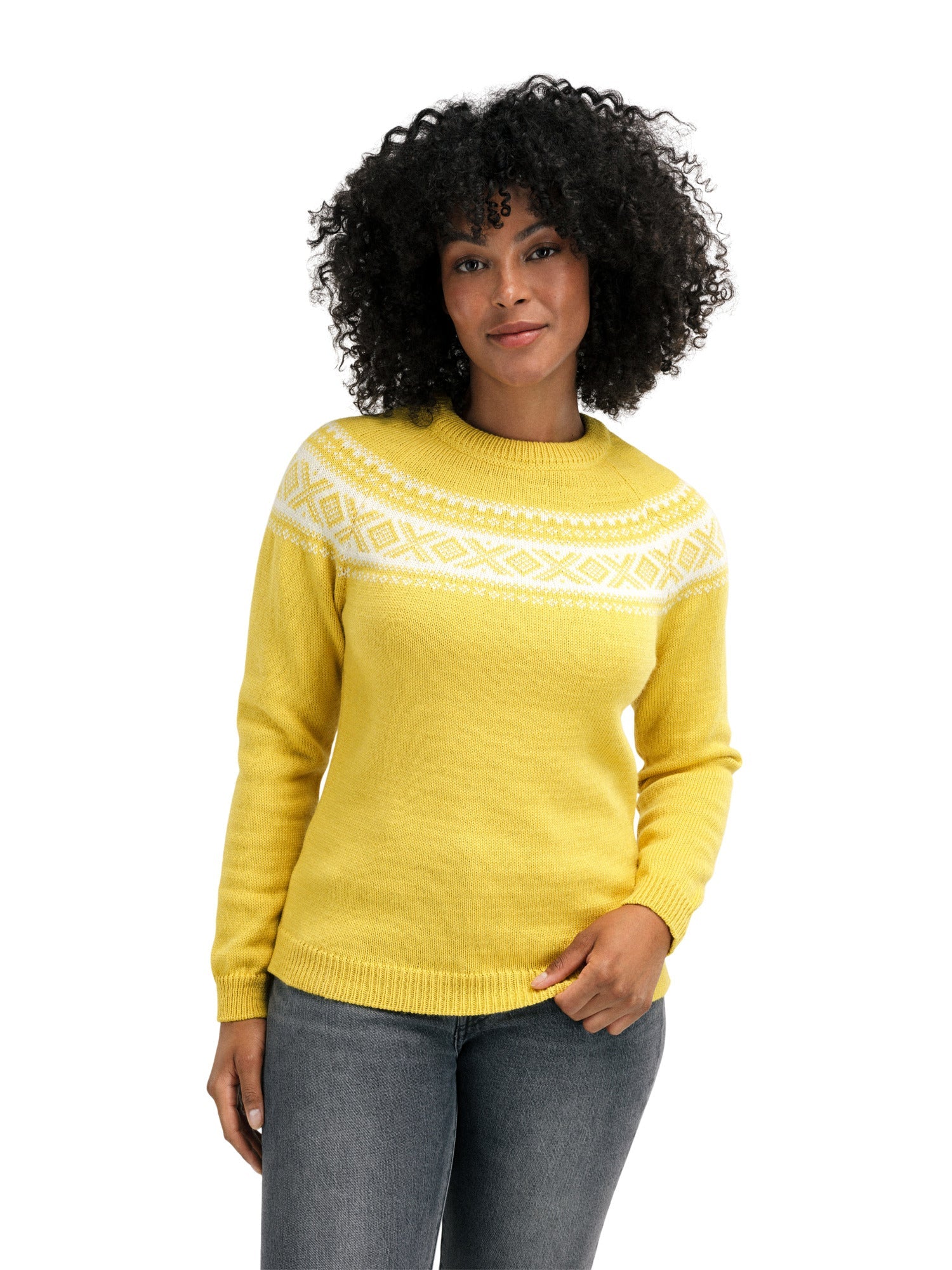 Dale Of Norway W VÅGSØY FEMININE SWEATER Sweethoney Offwhite XL - PeakStyle