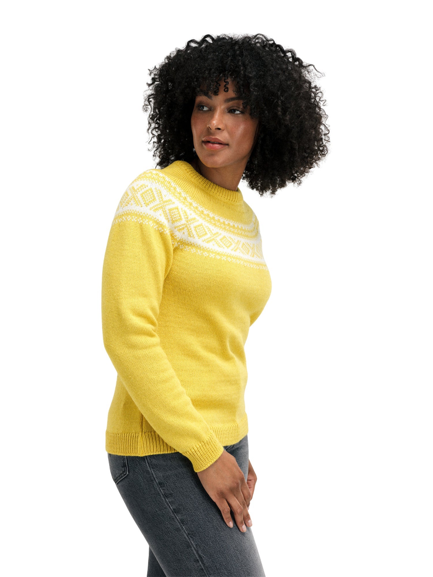 Dale Of Norway W VÅGSØY FEMININE SWEATER Sweethoney Offwhite XL - PeakStyle