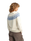 Dale Of Norway W VÅGSØY FEMININE SWEATER Blanc cassé Blueshadow XL - PeakStyle