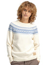Dale Of Norway W VÅGSØY FEMININE SWEATER Blanc cassé Blueshadow XL - PeakStyle