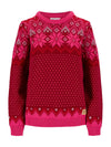 Dale Of Norway W VILJA FEM SWEATER Redrose Allium Raspberry XS - PeakStyle