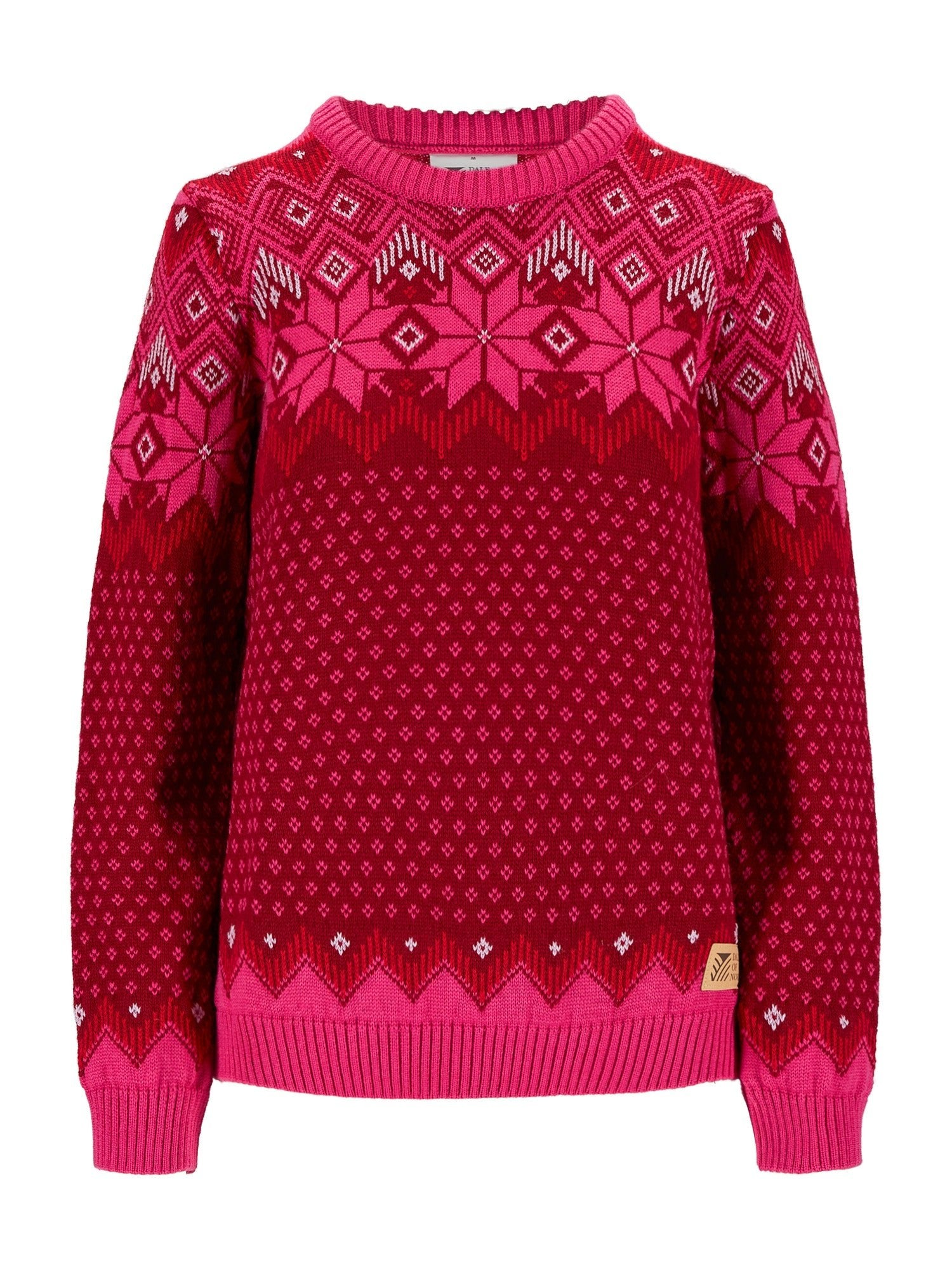 Dale Of Norway W VILJA FEM SWEATER Redrose Allium Raspberry XS - PeakStyle