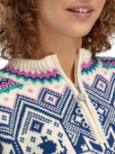 Dale Of Norway W VM TRONDHEIM FEM. MAGLIONE Bianco sporco  Indaco  Orchidea XXL - PeakStyle