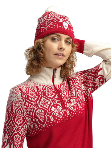 Dale Of Norway WINTERLAND HAT Raspberry Offwhite Redrose Talla única - PeakStyle