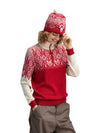 Dale Of Norway WINTERLAND HAT Raspberry Offwhite Redrose Talla única - PeakStyle