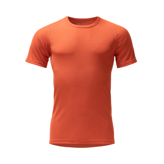 Devold ADVENTURE 190 Merino-T-Shirt Herren – BRICK – Packshot
