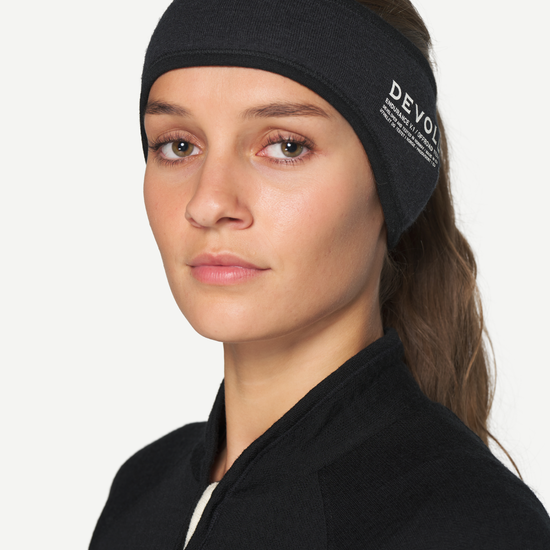 Devold ENDURANCE Merino-Stirnband CAVIAR Studio