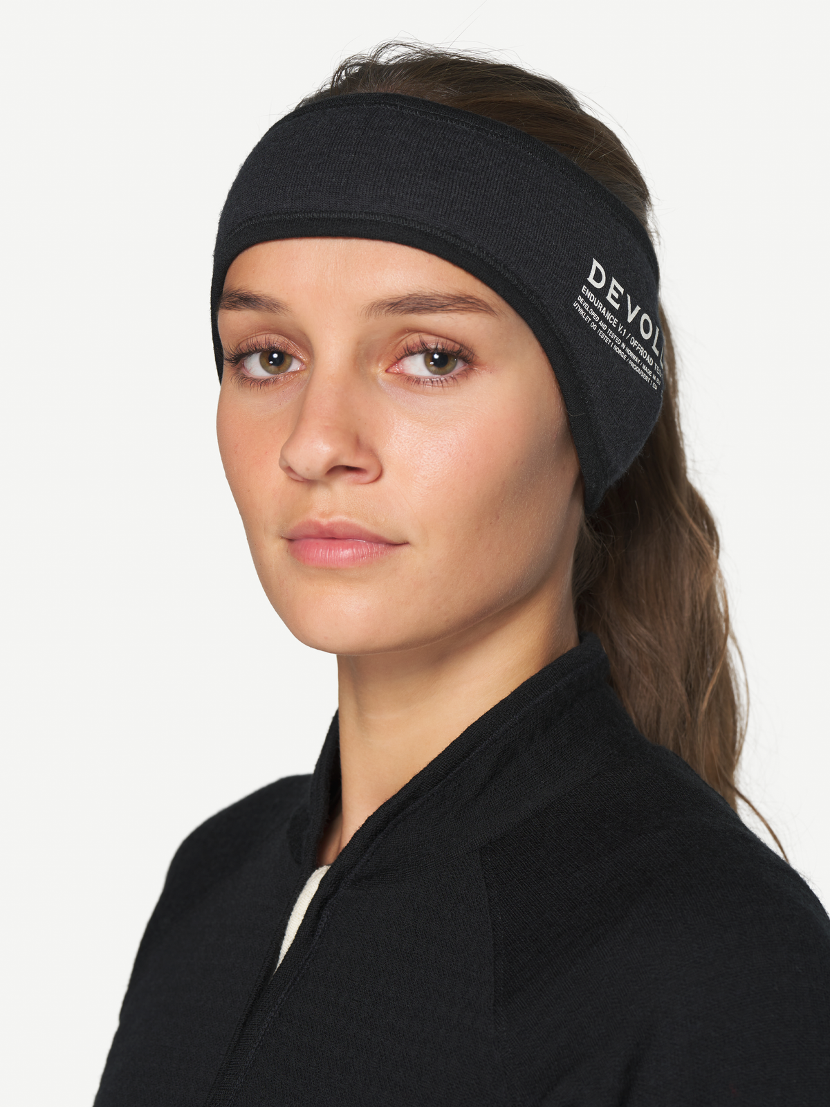 Devold ENDURANCE Merino-Stirnband CAVIAR Studio