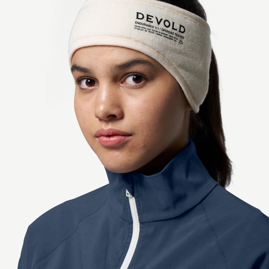 Devold ENDURANCE Merino-Stirnband RAW WHITE Studio